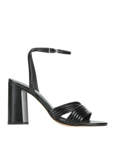 Ncub Woman Sandals Black Size 11 Leather In Multi