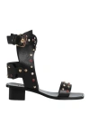 Ncub Woman Sandals Black Size 7 Soft Leather