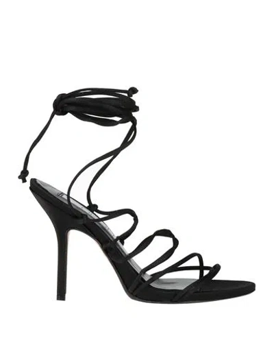 Ncub Woman Sandals Black Size 7 Textile Fibers