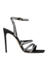 Ncub Woman Sandals Black Size 7 Textile Fibers In Black
