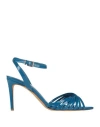 Ncub Woman Sandals Blue Size 11 Textile Fibers