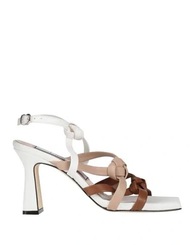 Ncub Woman Sandals Brown Size 8 Leather