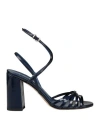 Ncub Woman Sandals Midnight Blue Size 8 Textile Fibers