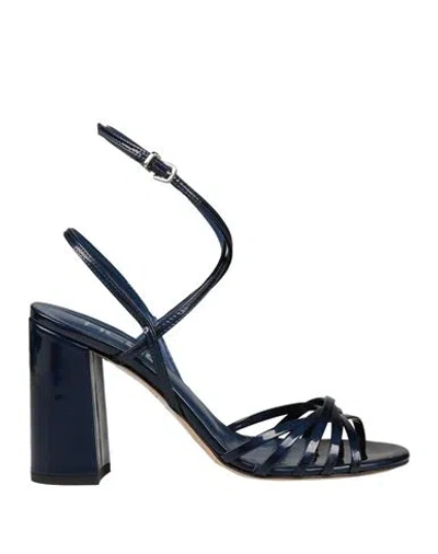 Ncub Woman Sandals Midnight Blue Size 8 Textile Fibers