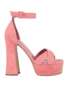 Ncub Woman Sandals Pink Size 7 Leather
