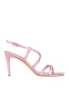 Ncub Woman Sandals Pink Size 7 Textile Fibers