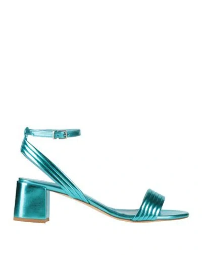 Ncub Woman Sandals Sky Blue Size 6 Leather