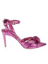 Ncub Woman Sandals Fuchsia Size 6 Textile Fibers In Pink