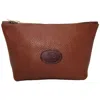 N'damus London Brown Altantic Chestnut Leather Toiletry Case In Brown
