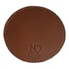 N'damus London Brown Dulwich Chestnut Leather Drink Coaster Set X 4 In Multi