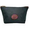 N'damus London Green Altantic Pine Leather Toiletry Case In Green