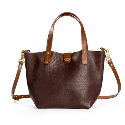 N'damus London Women's Adanna Brown Leather Tote Bag