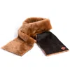 N'damus London Women's Aviator Brown Shearling Wool & Leather Scarf In Brown
