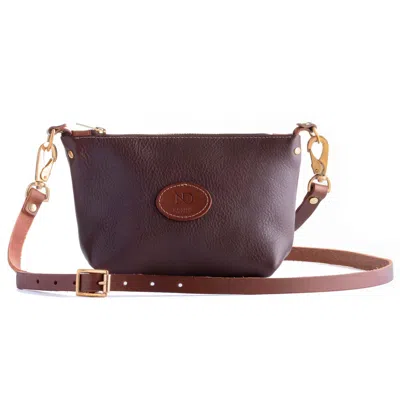 N'damus London Women's Bermon Brown Leather Crossbody Bag