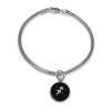 N'damus London Women's Black Sagittarius Zodiac Astrolab Leather & Sterling Silver Bracelet In Black