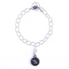 N'damus London Women's Capricorn Zodiac Sterling Silver & Leather Curb Bracelet