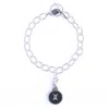 N'damus London Women's Gemini Zodiac Sterling Silver & Leather Curb Bracelet