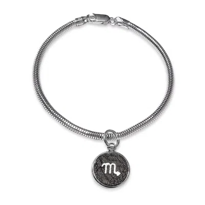 N'damus London Women's Scorpio Zodiac Astrolab Leather & Sterling Silver Bracelet