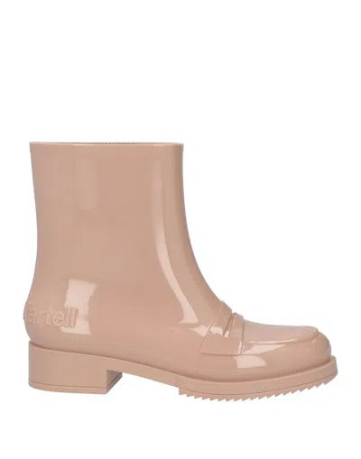 Ndegree21 Kartell N°21 # Kartell Woman Ankle Boots Blush Size 8 Rubber In Pink