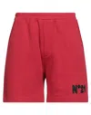 Ndegree21 Man Shorts & Bermuda Shorts Red Size Xl Cotton In Red