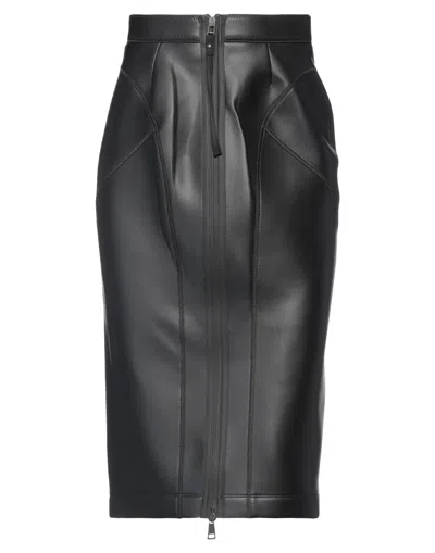 Ndegree21 Midi Skirts In Black