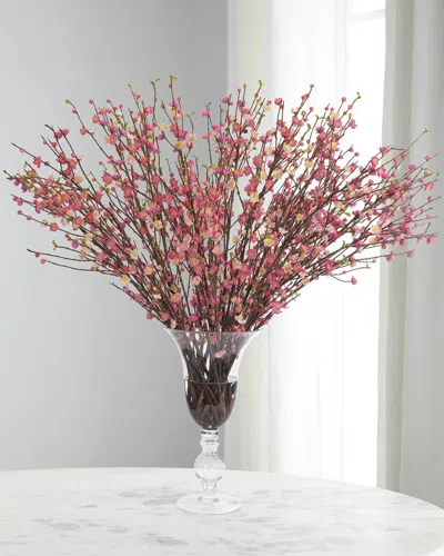 Ndi Cherry Blossom 49" Faux Floral Arrangement In A Glass Urn