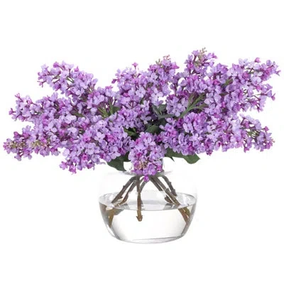 Ndi Lilac, Purple, Glass Vase, 23wx17dx17h
