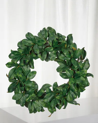 Ndi Magnolia Wreath, Green, 34"