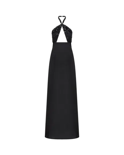 Nds The Label Embellished Cutout Maxi Dress In Black