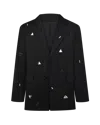 Nds The Label Oversized Embellished Blazer In Shadow