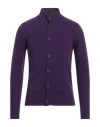 Ne Pas Man Cardigan Purple Size M Merino Wool In Purple
