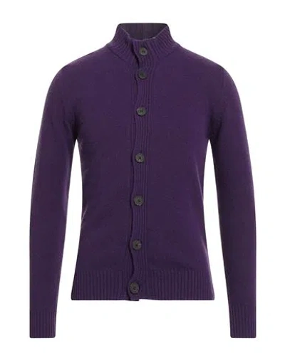 Ne Pas Man Cardigan Purple Size M Merino Wool