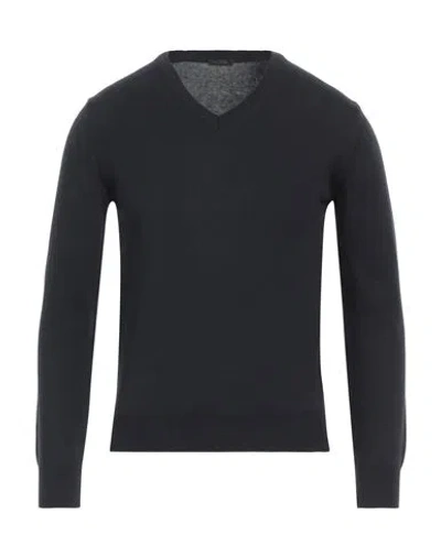 Ne Pas Man Sweater Midnight Blue Size S Cotton, Wool In Black