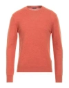 Ne Pas Man Sweater Rust Size M Acrylic, Wool, Alpaca Wool In Red