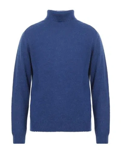 Ne Pas Man Turtleneck Bright Blue Size L Acrylic, Merino Wool, Alpaca Wool