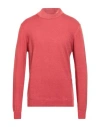 Ne Pas Man Turtleneck Coral Size Xl Merino Wool In Red