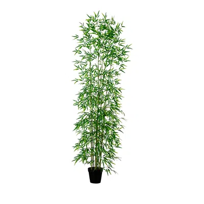 Nearly Natural 10' Artificial Green Bamboo Tree