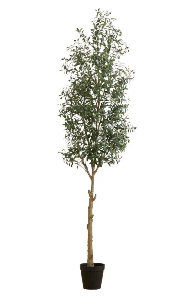 Nearly Natural 10 Ft. Olive Tree Artificial Plant In Black