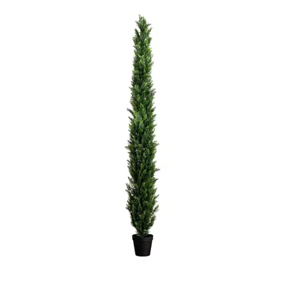 Nearly Natural 10' Uv Resistant Artificial Cedar Pine Tree (indoor/outdoor) In Green