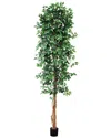 Nearly Natural 10ft Artificial Ficus Tree In Green
