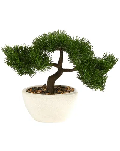 NEARLY NATURAL NEARLY NATURAL 10IN CEDAR BONSAI ARTIFICIAL TREE IN DECORATIVE PLANTER
