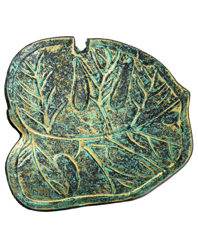 NEARLY NATURAL NEARLY NATURAL 10IN LEAF SHAPED DECORATIVE ACCENT TRAY