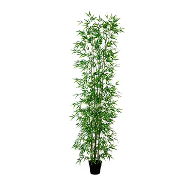 NEARLY NATURAL 11' ARTIFICIAL GREEN BAMBOO TREE
