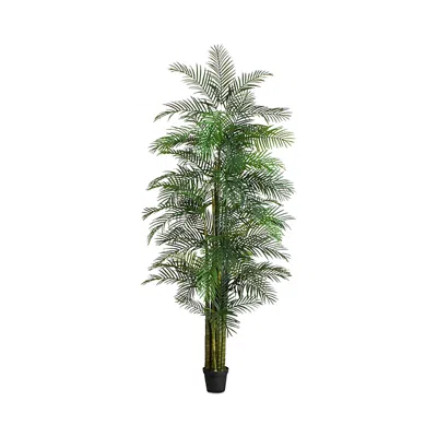 Nearly Natural 11' Uv Resistant Artificial Areca Palm Tree (indoor/outdoor) In Green