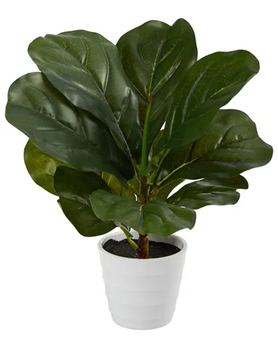 NEARLY NATURAL NEARLY NATURAL 11IN FIDDLE LEAF ARTIFICIAL PLANT IN PLANTER (REAL TOUCH)
