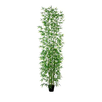 NEARLY NATURAL 12' ARTIFICIAL GREEN BAMBOO TREE