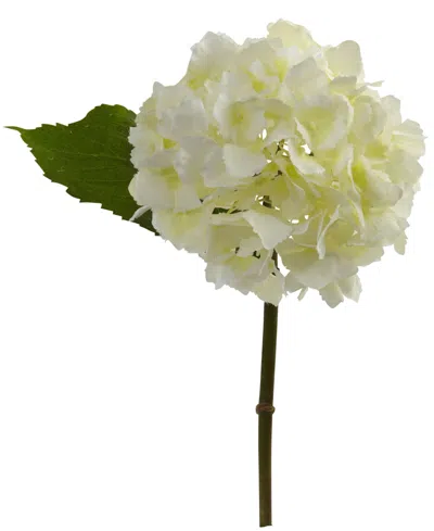 Nearly Natural Set Of 12 Hydrangea Artificial Flower In Cream