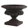 Nearly Natural 12.5-in. H Iron-finish Decorative Urn In Dark Gray