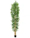Nearly Natural 12ft. Artificial Bamboo Tree With Real Bamboo Trun