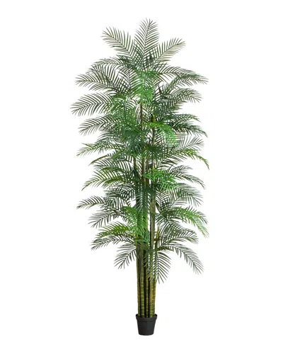 Nearly Natural 12ft Uv-resistant Artificial Areca Palm Tree (indoor/outdoor) In Green